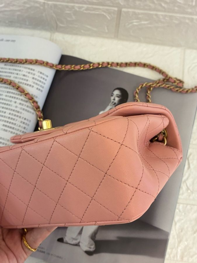 Chanel乾燥玫瑰粉金球方胖🎀-11