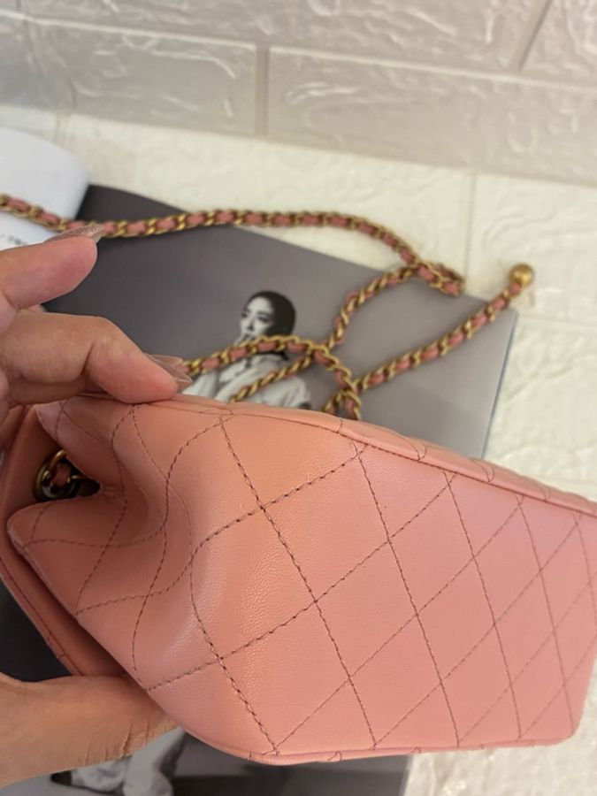 Chanel乾燥玫瑰粉金球方胖🎀-13