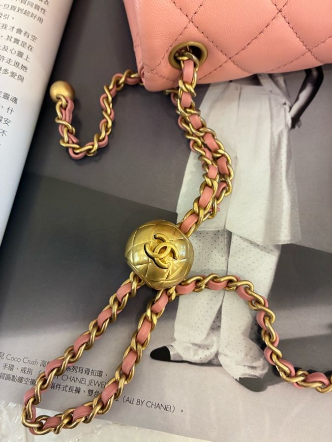 Chanel乾燥玫瑰粉金球方胖🎀-40