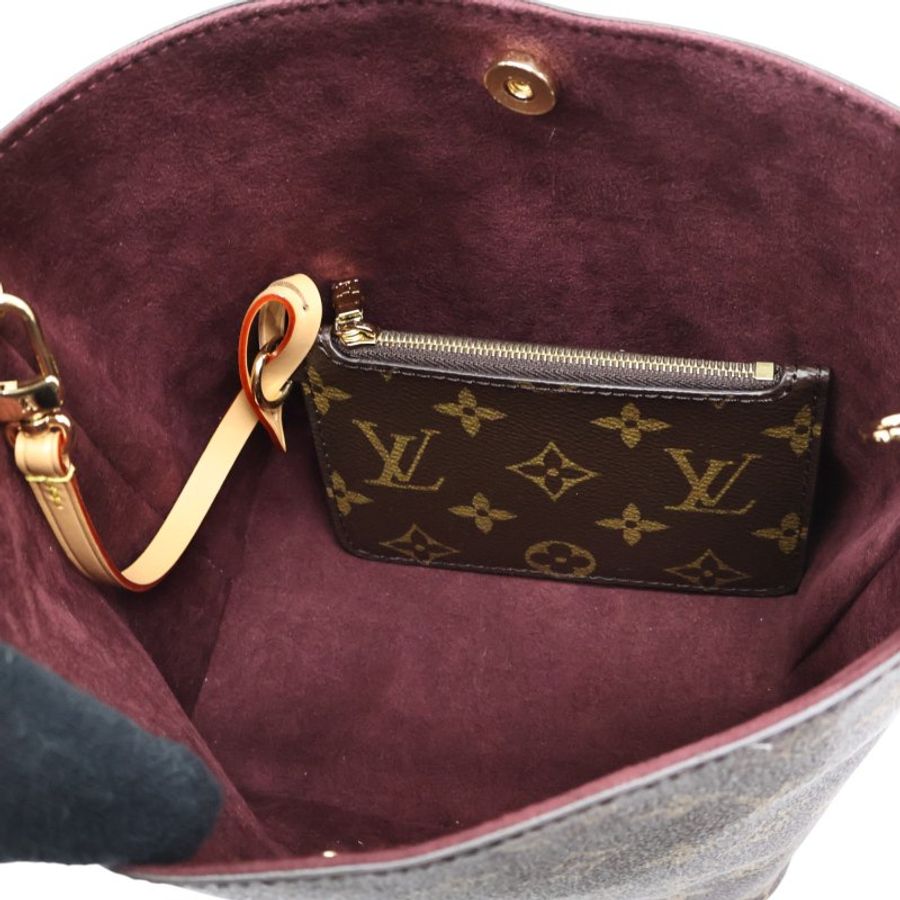 【LOUIS VUITTON LV 路易威登】棕色 原花帆布 All In BB 兩用包-4