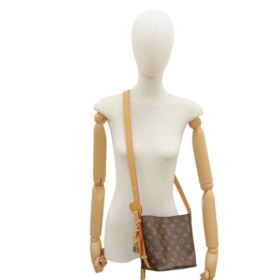 【LOUIS VUITTON LV 路易威登】棕色 原花帆布 All In BB 兩用包-13