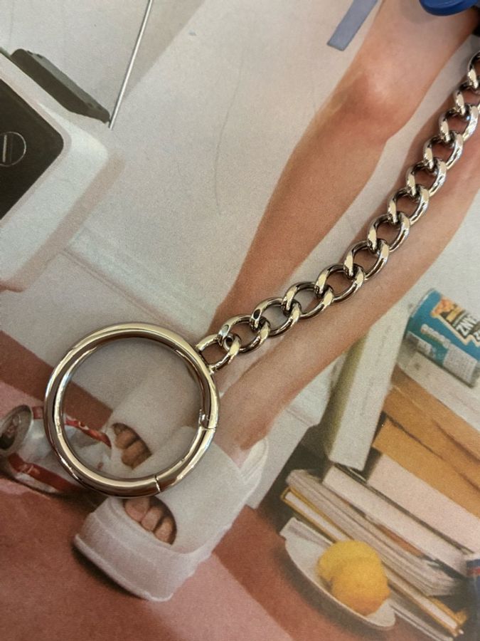 Chanel藍羊皮L型拉鍊鑰匙零錢包👛-13