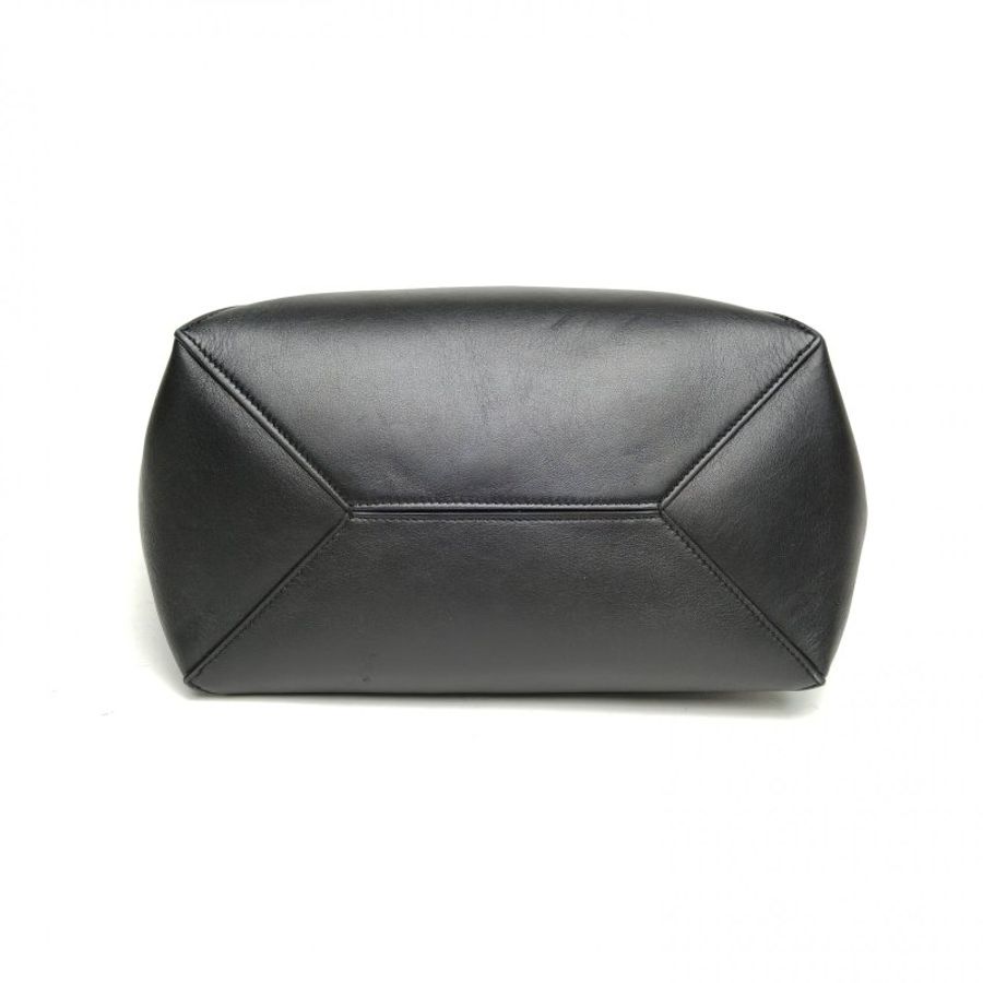 LOEWE 黑色牛皮PuzzleFold中號肩背包-4