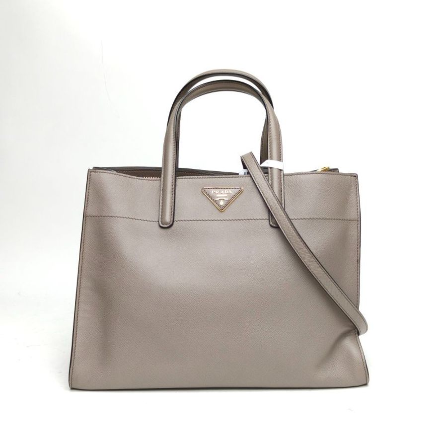 PRADA 灰色牛皮手提包肩背包-0