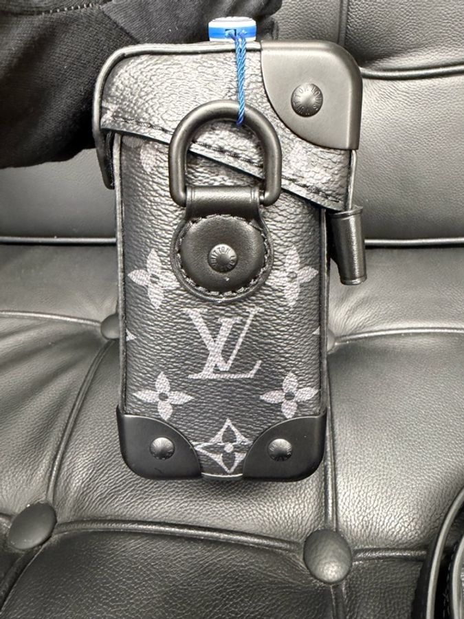 LOUIS VUITTON SOUL TRUNK 可拆卸可調節肩帶 Monogram Eclipse塗層帆布 郵差包單肩斜挎手提包-6