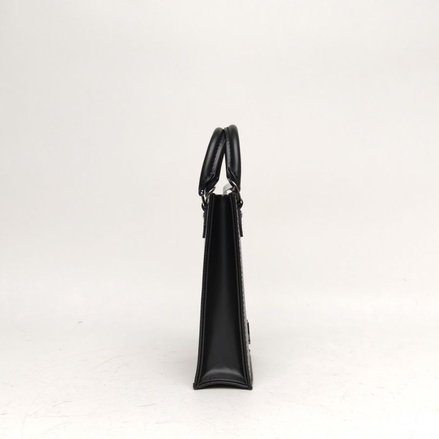 LOUIS VUITTON PETITSACPLAT琴譜包黑色水波紋牛皮肩背包-3
