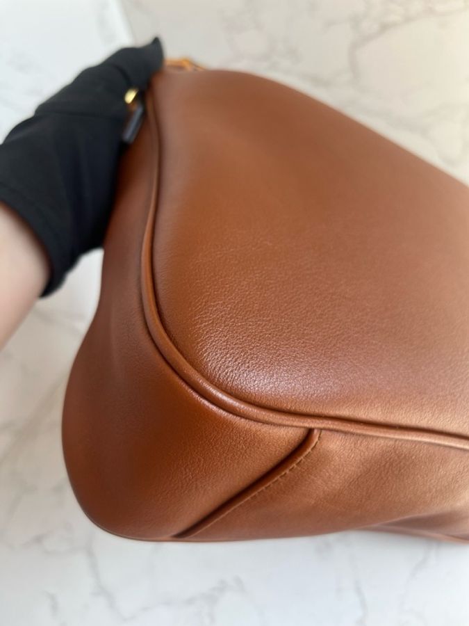 GUCCI Diana棕色竹節手提斜挎單肩包小號23年全套帶吊牌-3