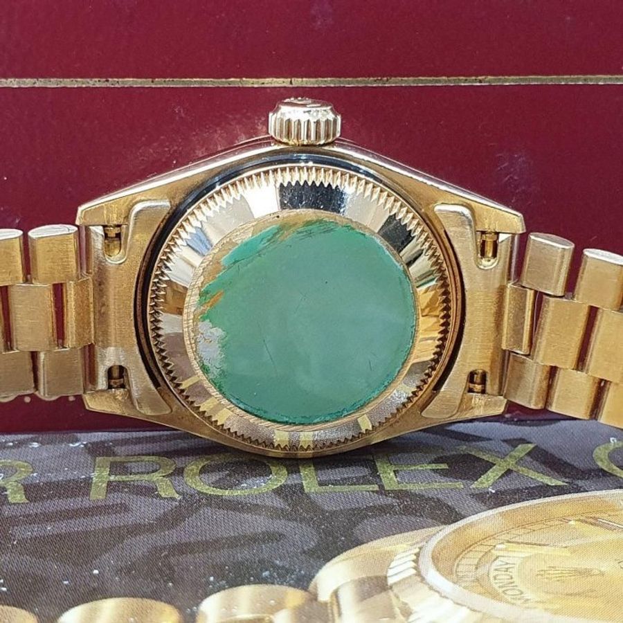 【大眾名錶】ROLEX 勞力士69178 Datejust 蠔式女錶 18K金 原廠錶帶未整理 新包台金色十鑽面盤 底蓋原廠貼紙 大眾名錶B1277-6