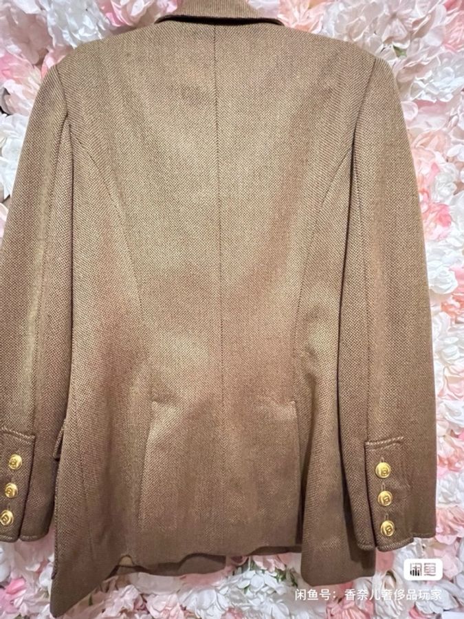 Chanel中古军装金扣外套-1
