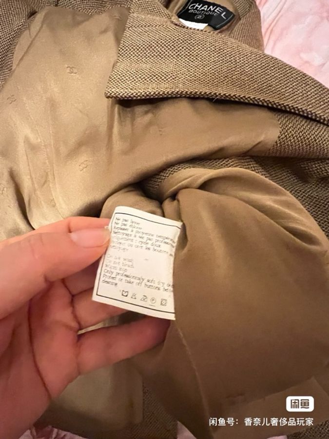 Chanel中古军装金扣外套-6