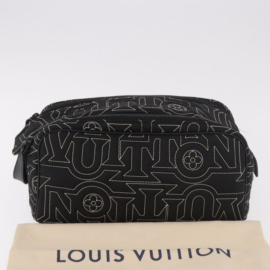 【日本直送】路易威登 LV 雪白盥洗包手拿包 尼龍 黑色 M21435 LV 正品 BA13321SM-11