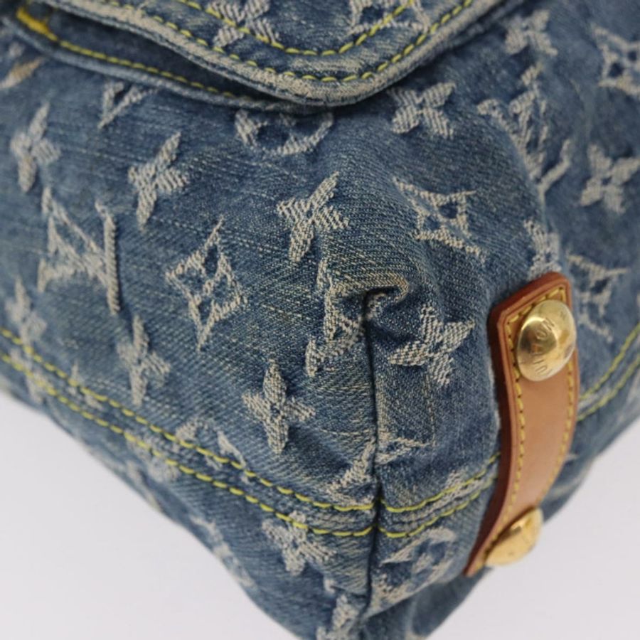 【日本直送】路易威登 Monogram Denim Buggy GM 肩背包 藍色 M95048 LV 正品 184988V-14