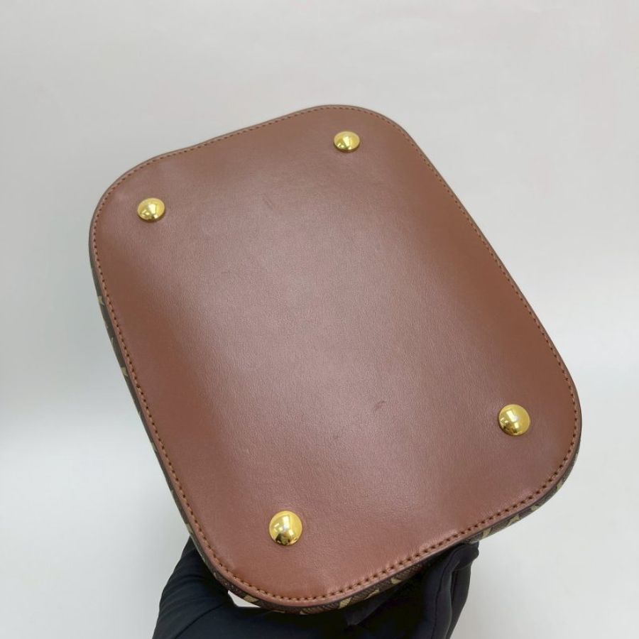 BURBERRY  PEGGY TB老花水桶包 小號-2
