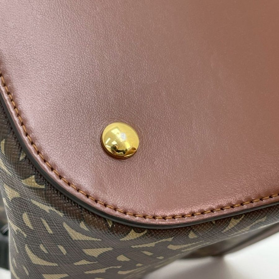BURBERRY  PEGGY TB老花水桶包 小號-7