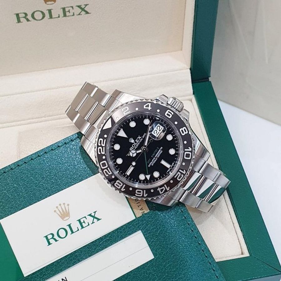 【大眾名錶】ROLEX勞力士 116710LN GMT-Masterll 黑面綠針 2016/02 大眾名錶G205-2