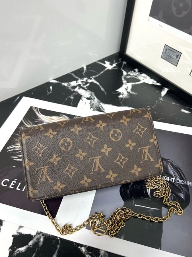 Louis Vuitton 路易威登 新款 Lily woc 老花 鏈條包 芯片款-1