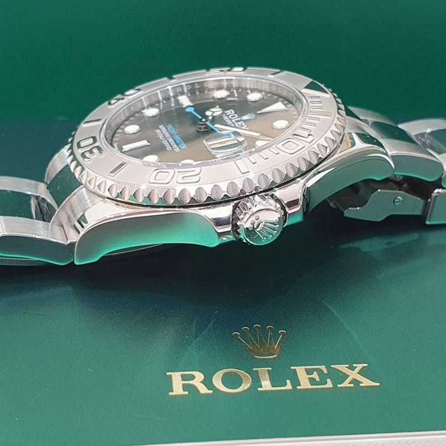 【大眾名錶】ROLEX 勞力士 268622 Yacht-Master 中型遊艇 灰面藍針 2020 大眾名錶B1152-5