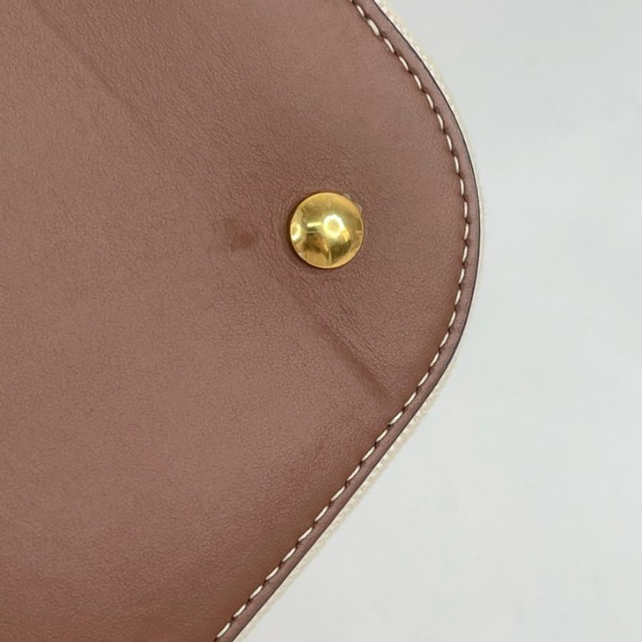 BURBERRY PEGGY 燙印LOGO水桶包 白色-4