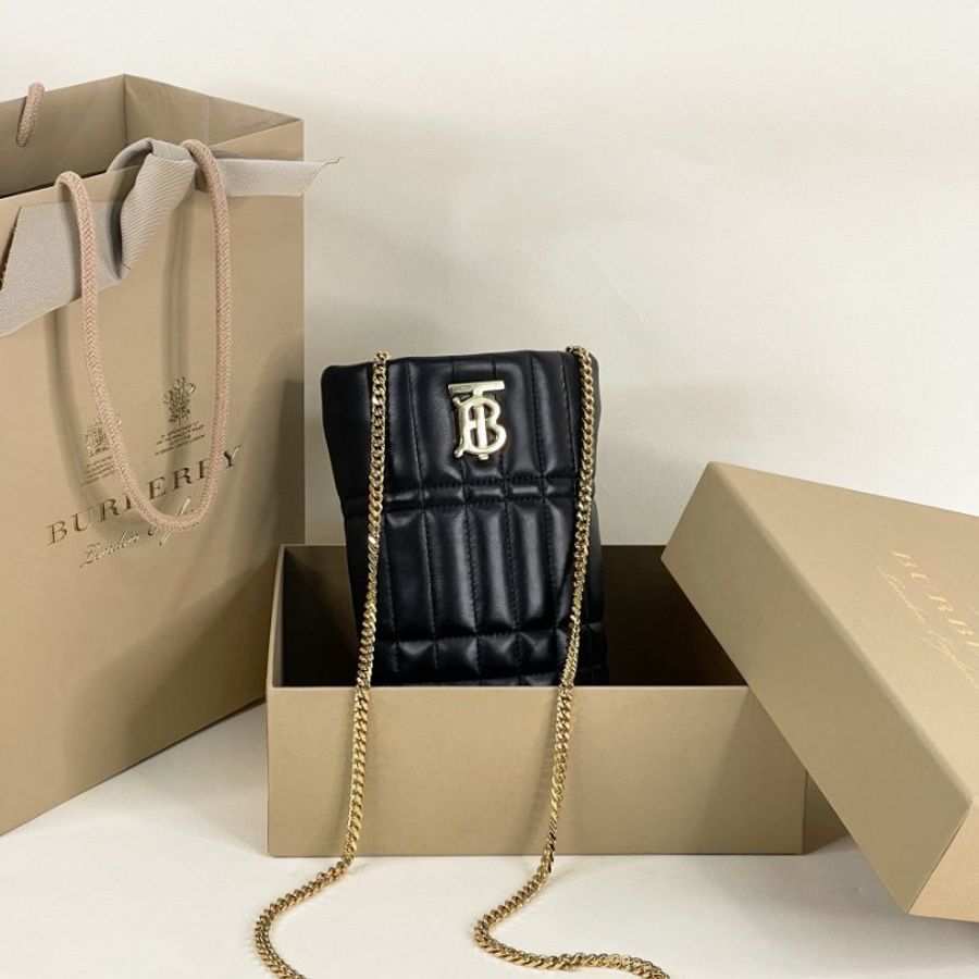 BURBERRY LOLA TB MICRO 水桶包 黑色-0