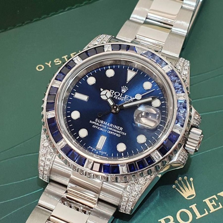 【大眾名錶】ROLEX勞力士 116610LN改116659SABR 精鑲藍寶石圈/鑽腳 2014 大眾名錶B1238-5