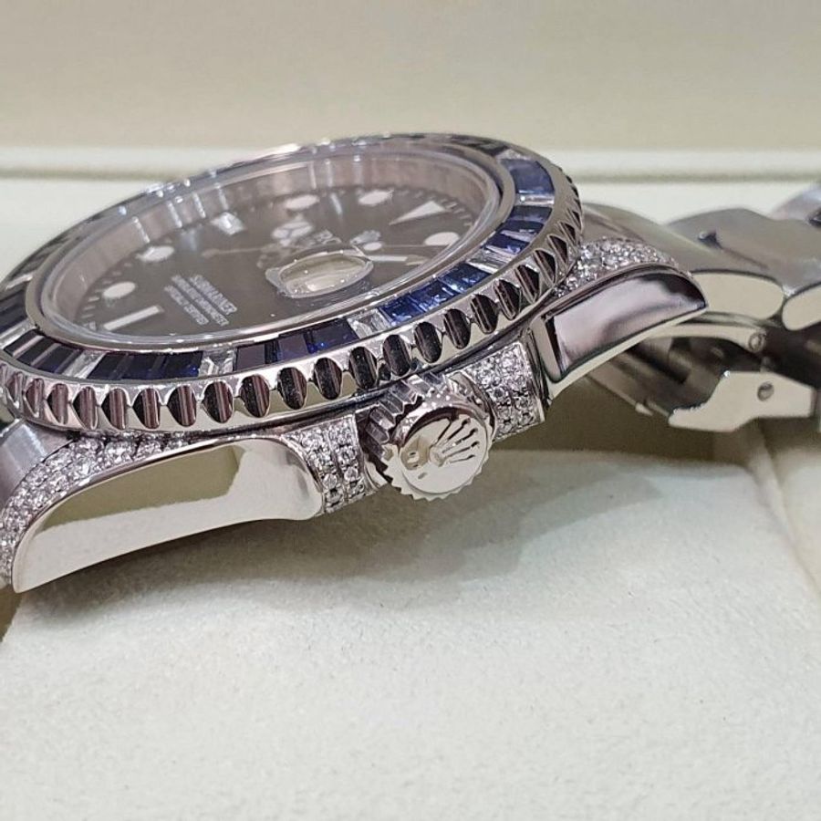 【大眾名錶】ROLEX勞力士 116610LN改116659SABR 精鑲藍寶石圈/鑽腳 2014 大眾名錶B1238-6