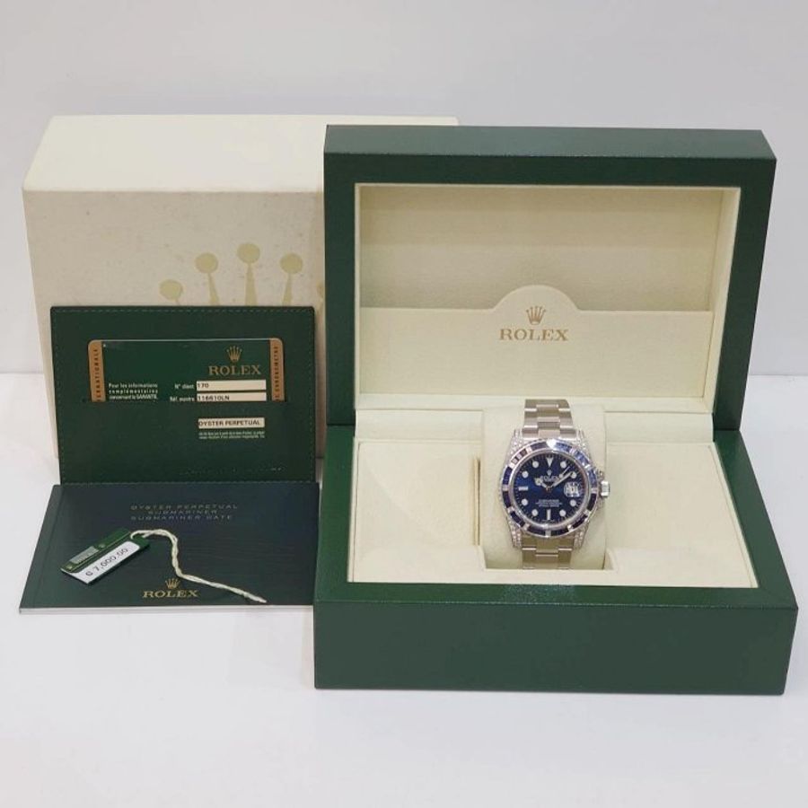【大眾名錶】ROLEX勞力士 116610LN改116659SABR 精鑲藍寶石圈/鑽腳 2014 大眾名錶B1238-9