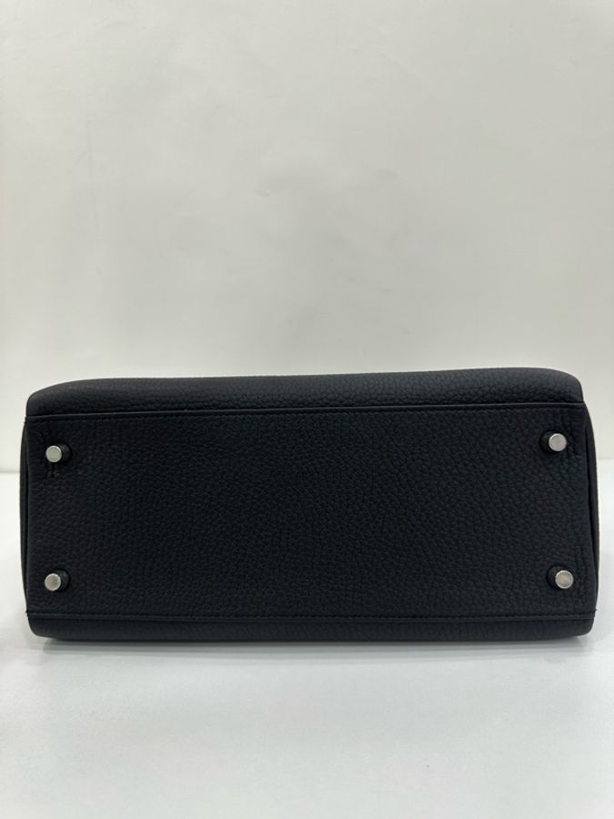 Hermes 愛馬仕 Kelly28 黑銀 togo皮 K刻 閒置有購證-5