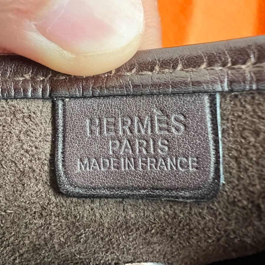 Hermes愛馬仕 Mini Evelyne 烏木 Barenia-14