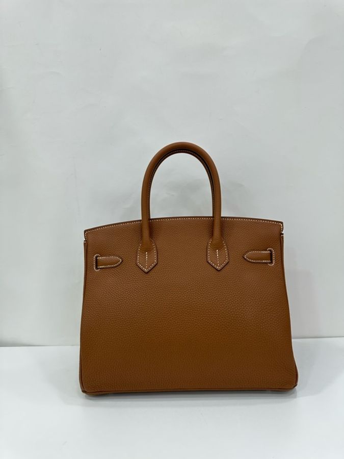 Hermes 愛馬仕birkin30 金棕銀扣togo皮 U刻 有購證-2