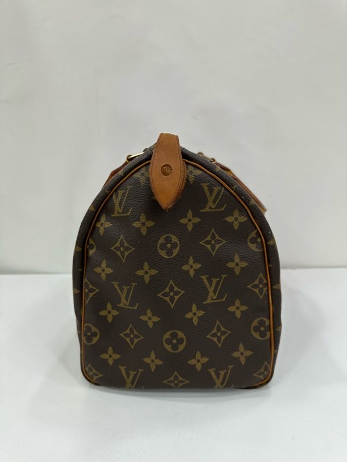 LV 老花Speedy 30 95年編碼 無肩帶款 原始成色-3