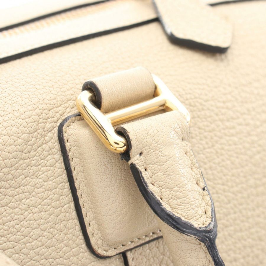 LOEWE PASEO 肩背斜背包 384.04CG41 皮革 米色 二手 女士-6