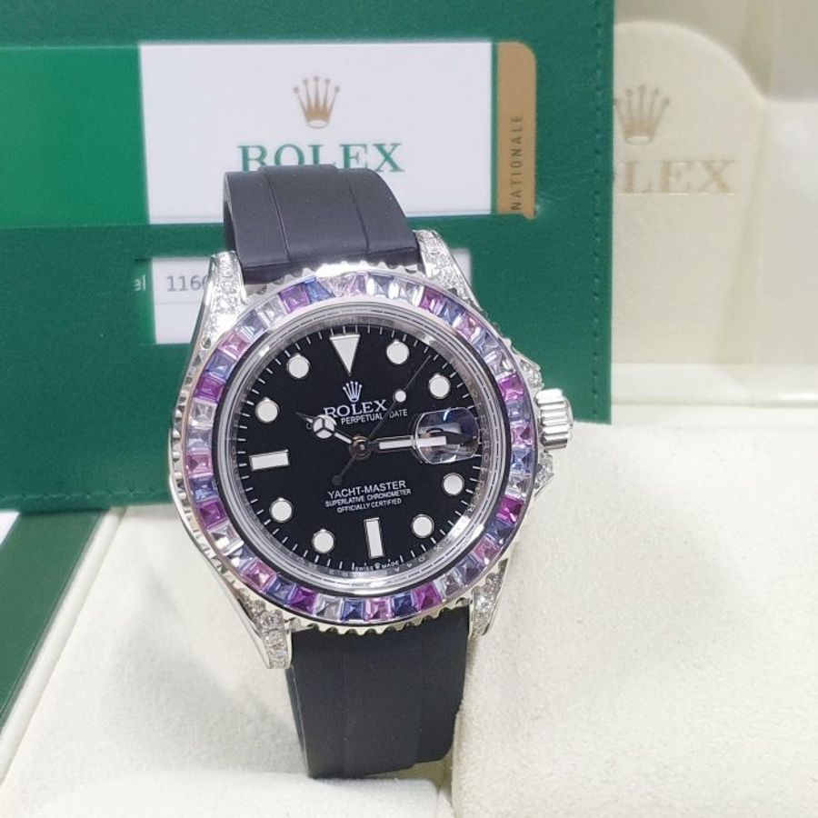 【大眾名錶】ROLEX 勞力士 116622改126679SABR 冰川彩寶 2019/02卡 後加寶石鑽圈 鑽腳 B277-3