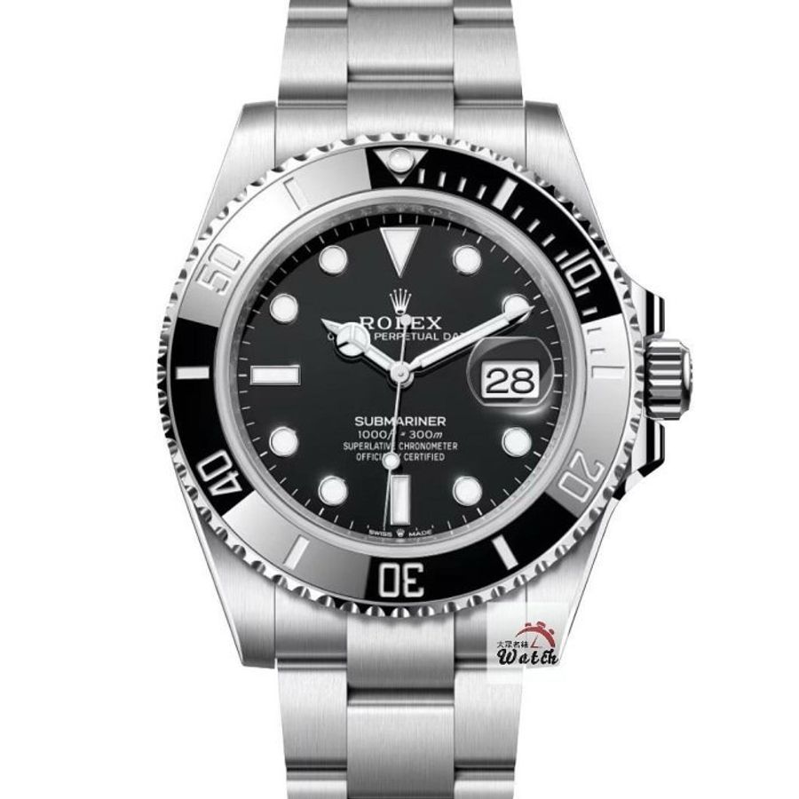 【大眾名錶】ROLEX 勞力士126610LN Submariner 2021/12綠卡 熱門新款 黑水鬼 陶瓷圈 部分原廠膠膜 B1071-0