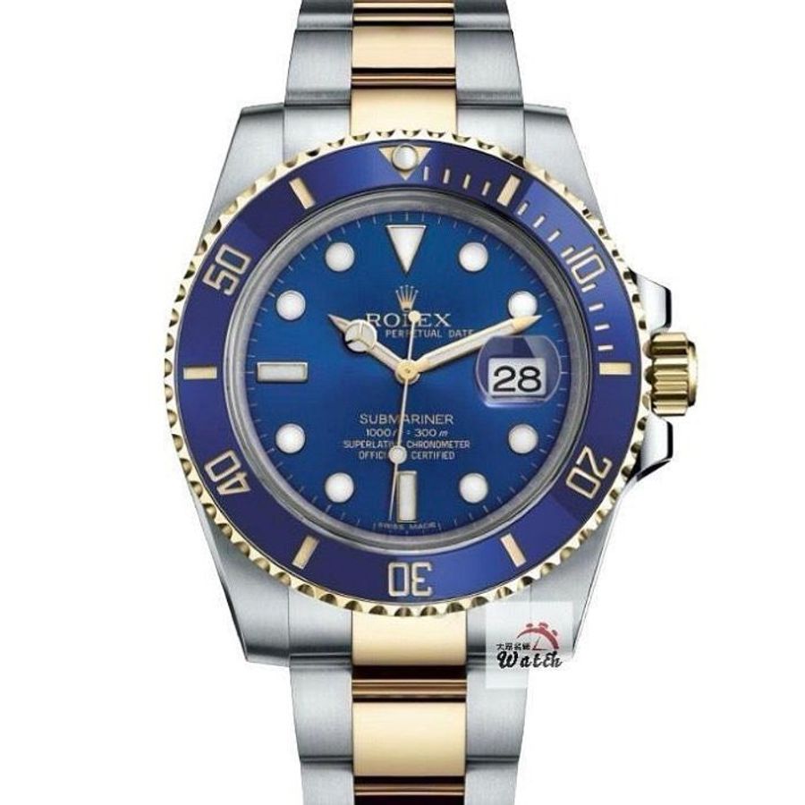 【大眾名錶】 Rolex 勞力士 116613LB Submariner潛航者 半金藍水鬼 2017 大眾名錶B1334-0