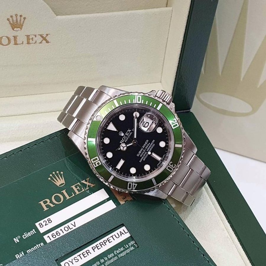 【大眾名錶】ROLEX 勞力士 16610LV Submariner潛航者 初代停產款 鋁圈綠水鬼 大眾名錶B1236-1