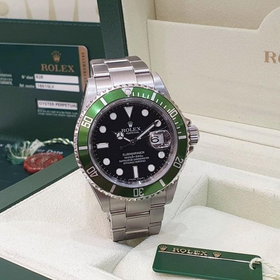 【大眾名錶】ROLEX 勞力士 16610LV Submariner潛航者 初代停產款 鋁圈綠水鬼 大眾名錶B1236-4