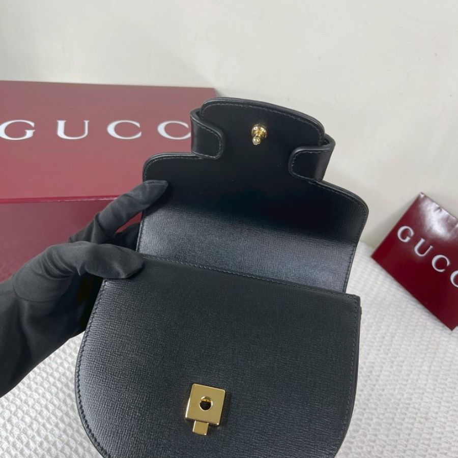 GUCCI Horsebit1955 迷你手提肩背包-4