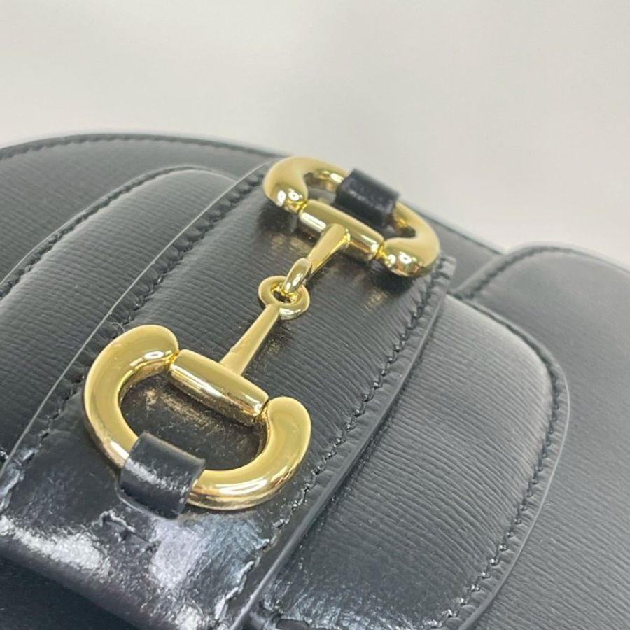 GUCCI Horsebit1955 迷你手提肩背包-6
