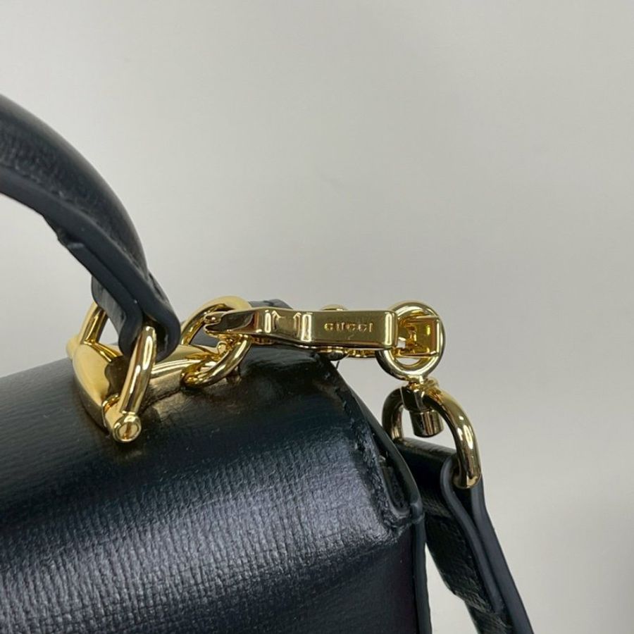 GUCCI Horsebit1955 迷你手提肩背包-11