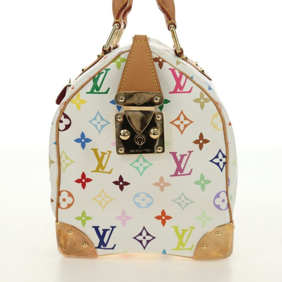 【日本直送】路易威登 Monogram Multicolor Speedy 30 手袋 白色 Bron M92643 正品 184572SAM-2