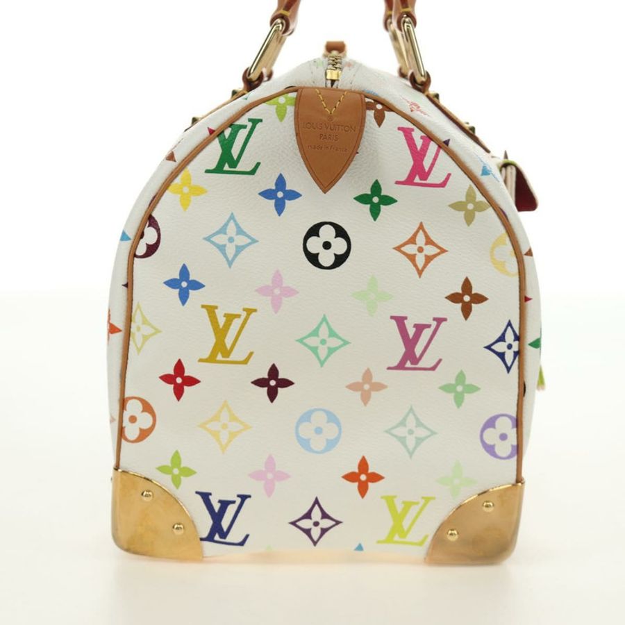 【日本直送】路易威登 Monogram Multicolor Speedy 30 手袋 白色 Bron M92643 正品 184572SAM-3