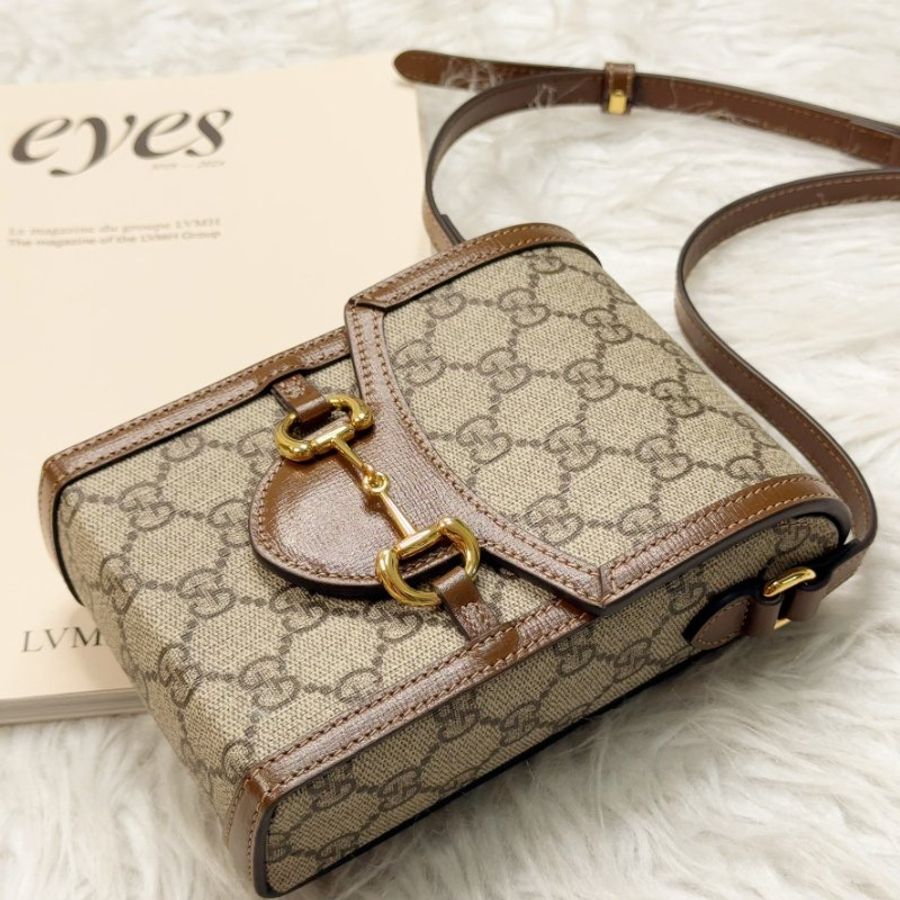 Gucci 馬銜扣 1955 手機包-9