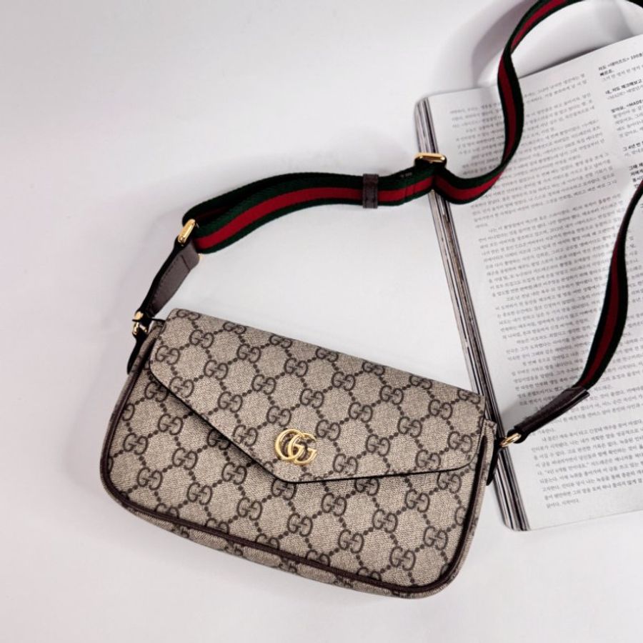 GUCCI Ophidia 翻蓋斜背包-0