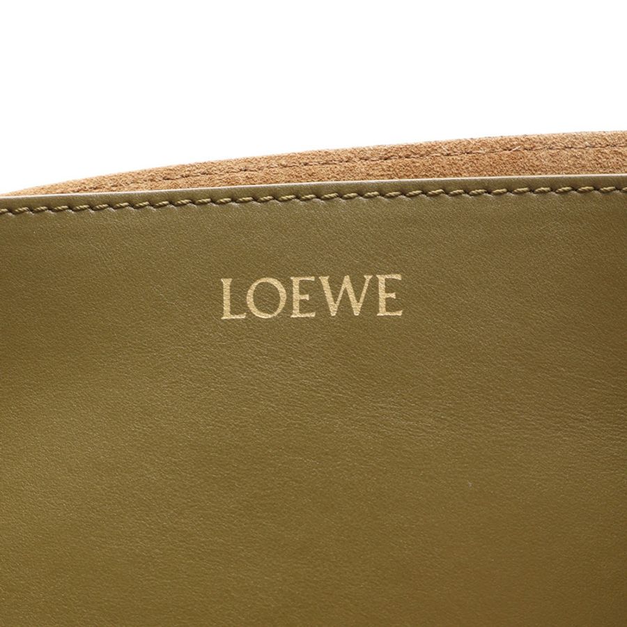 藍綠色 牛皮 Puzzle Fold 托特包【LOEWE 羅威】 A779G50X18-3