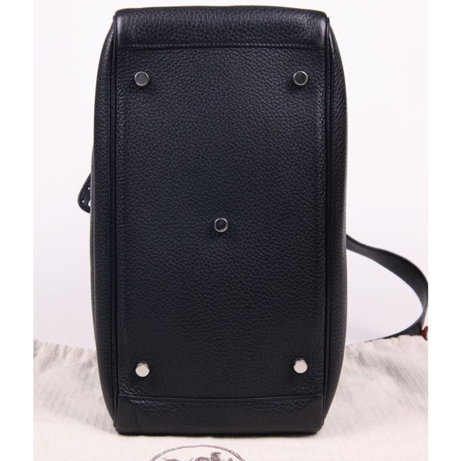Hermes  O刻 lindy30黑色银扣单肩包手提包-8
