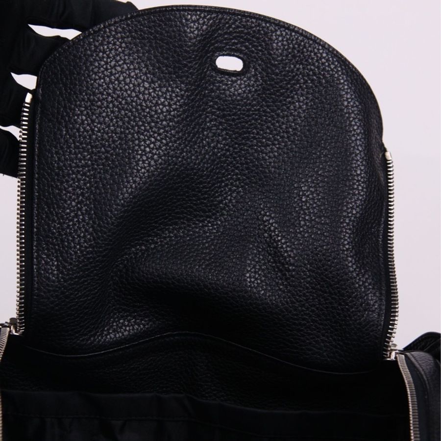 Hermes  O刻 lindy30黑色银扣单肩包手提包-21
