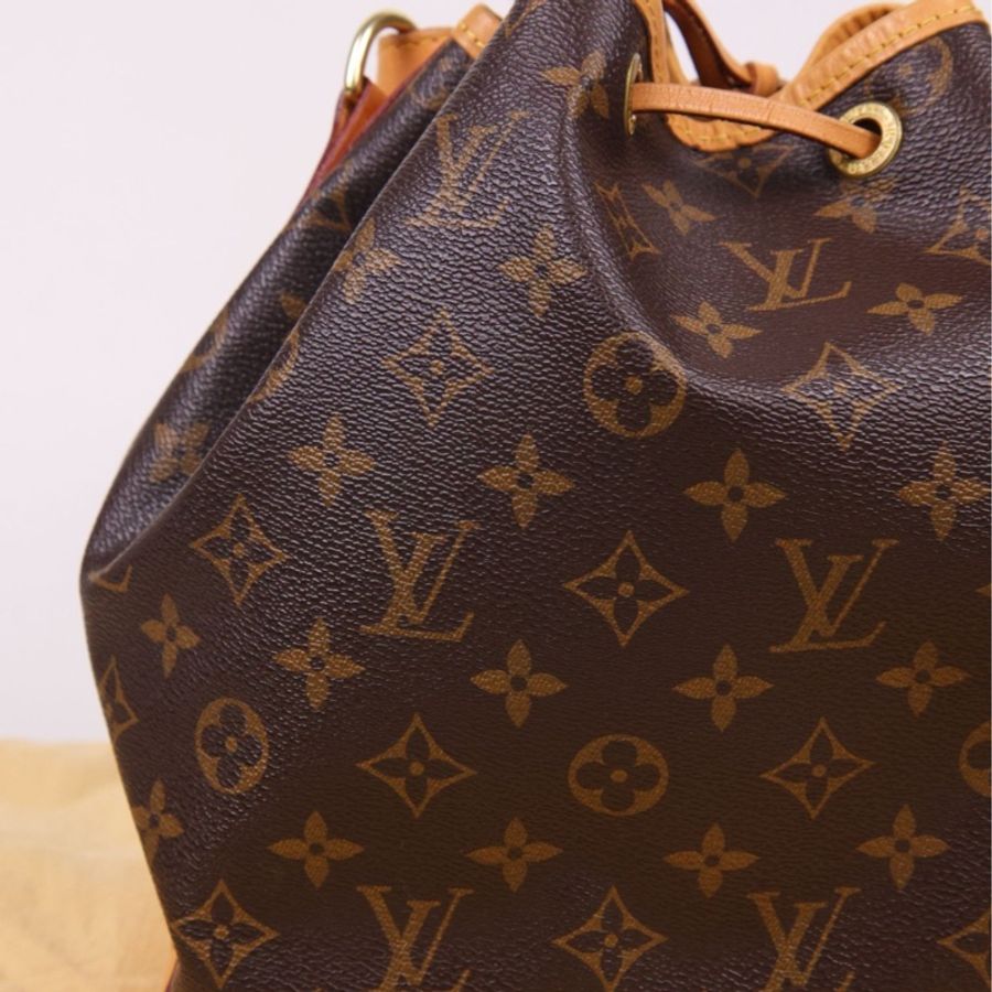 LV 棕色老花Noe大号抽绳水桶包单肩包-7
