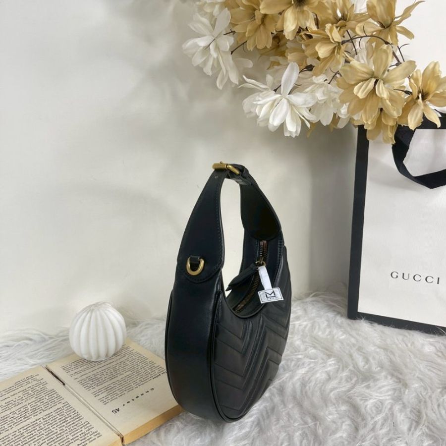 GUCCI MAROMOT 半月包 黑色-2