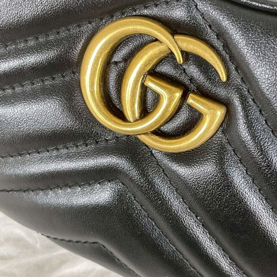 GUCCI MAROMOT 半月包 黑色-7