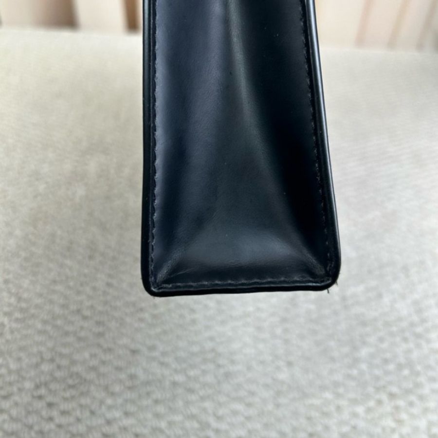 LV路易威登手拿包洗漱包 經典黑花配黑色皮革-10